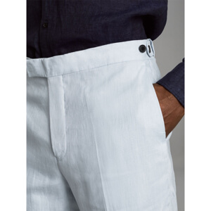 REISS KIN Slim Fit Linen Adjuster Trousers